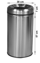 STELTEK  A  504 YANMAZ ÇÖP KOVASI 38 Litre