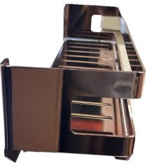 Rose Gold Parlak Metal Duş Rafı 304 Paslanmaz Çelik – Duvara Monte Şampuanlık Etajer